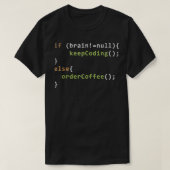 Grappig programmeur debugger koffie liefhebber cad t-shirt (Design voorkant)