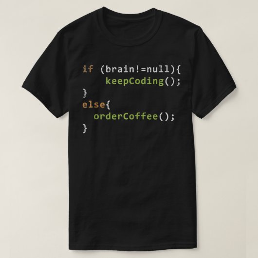 Grappig programmeur debugger koffie liefhebber cad t-shirt (Design voorkant)