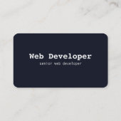 Grappig programmeur visitekaartje| ontwikkelaar visitekaartje (Achterkant)