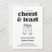 Grappig Proost & Tranen Bier Ging Away Party Kaart (Voorkant)