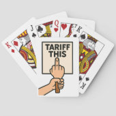 Grappig protest teken tarief deze middelvinger pokerkaarten (Achterkant)