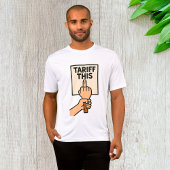 Grappig protest teken tarief deze middelvinger t-shirt