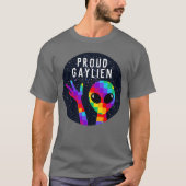 Grappig PROUD GAYLIEN LGBTQ+ T-shirt (Voorkant)