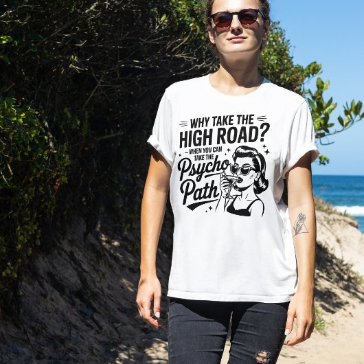 Grappig Psycho Pad T-shirt | Sarcasme Quote T-shir