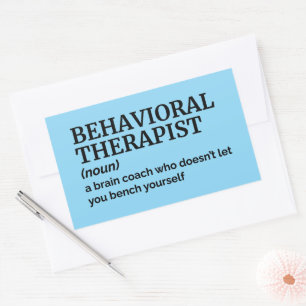 Grappig Psychologie Gift - Gedragstherapeut Rechthoekige Sticker