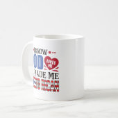 Grappig Puerto Rico Heritage Quote Koffiemok (Voorkant links)