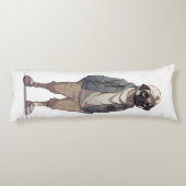 Grappig Pug Anime Lichaamskussen (Achterkant)