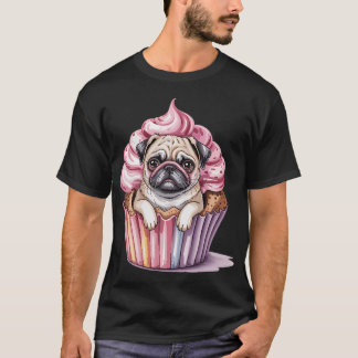 Grappig Pugs T-shirt met zonnebril voor hondenlief