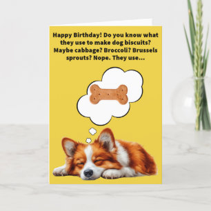 Grappig Pun Collie Meel Happy Birthday Kaart