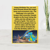 Grappig Pun Go Vierde en Conk Haar Gelukkige Verja Kaart (Voorkant)