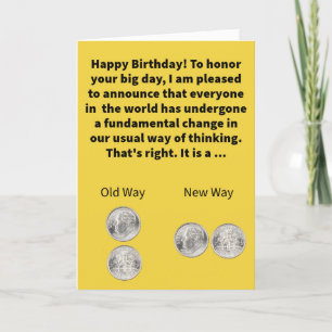 Grappig Pun Pair Een Dime Shift Happy Birthday Kaart