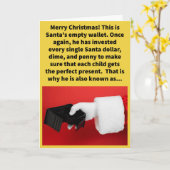 Grappig Pun Saint Nikkel-less Vrolijk Kerstfeest Kaart (Gele Bloem)