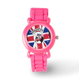 Grappig punk rock karakter horloge