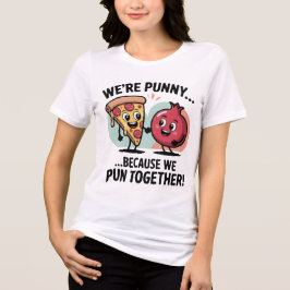 Grappig Punny Koppel T-Shirt | Schattig Eten Liefd