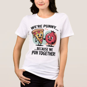 Grappig Punny Koppel T-Shirt Schattig Eten Liefd