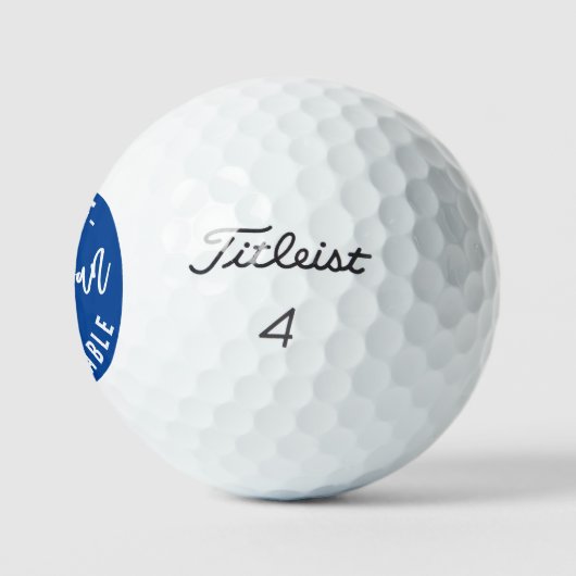 Grappig Punny Un-front-gettable Golfballen (Logo)