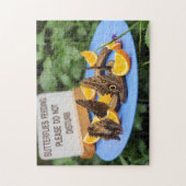 Grappig! Puzzel - Vlinders voeden niet storen Legpuzzel (Verticaal)