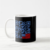 Grappig QR-President Trump 4547 Dansende danspasje Koffiemok (Links)