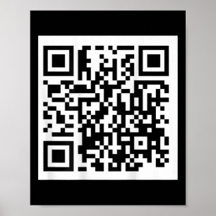 Grappig QR President Trump 4547 T-shirt Trump Danc Poster