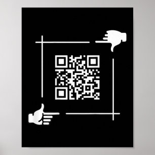 Grappig QR President Trump 4547 T-shirt Trump Danc Poster