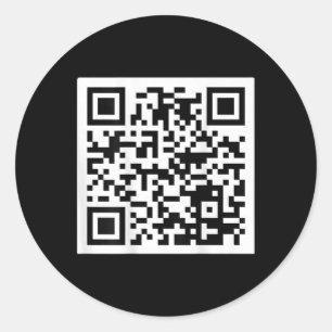 Grappig QR President Trump 4547 T-shirt Trump Danc Ronde Sticker