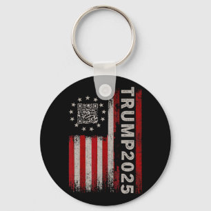 Grappig QR President Trump 4547 T-shirt Trump Danc Sleutelhanger