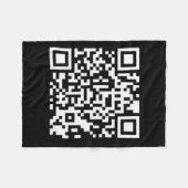 Grappig QR President Trump 4547 Trump Dancing Code Fleece Deken (Voorkant (Horizontaal))