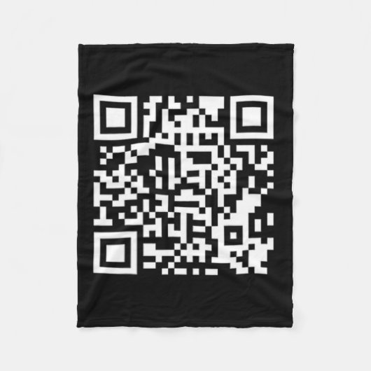 Grappig QR President Trump 4547 Trump Dancing Code Fleece Deken (Voorkant)