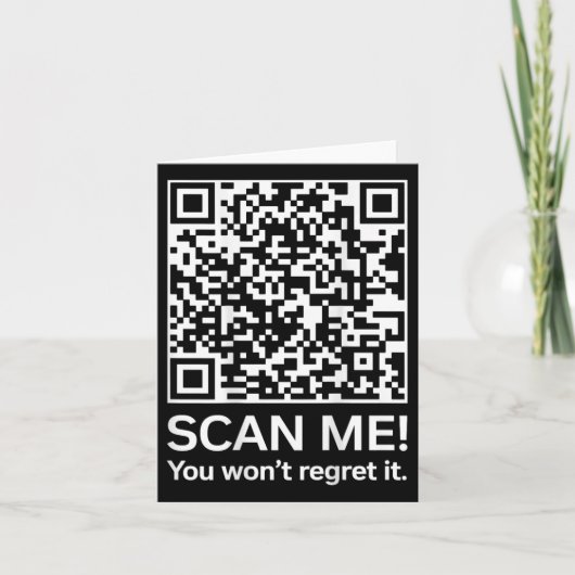 Grappig QR President Trump 4547 Trump Dancing Code Kaart (Voorkant)