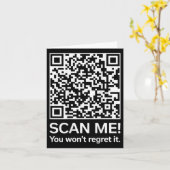 Grappig QR President Trump 4547 Trump Dancing Code Kaart (Gele Bloem)