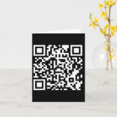 Grappig QR President Trump 4547 Trump Dancing Code Kaart (Gele Bloem)