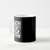 Grappig QR President Trump 4547 Trump Dancing Code Koffiemok (Voorkant links)