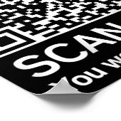 Grappig QR President Trump 4547 Trump Dancing Code Poster (Hoek)