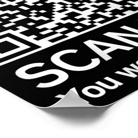 Grappig QR President Trump 4547 Trump Dancing Code Poster (Hoek)