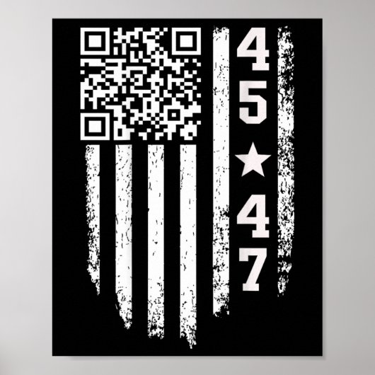 Grappig QR President Trump 4547 Trump Dancing Code Poster (Voorkant)