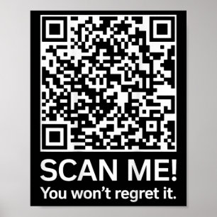 Grappig QR President Trump 4547 Trump Dancing Code Poster