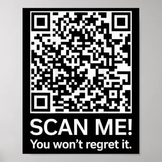 Grappig QR President Trump 4547 Trump Dancing Code Poster (Voorkant)