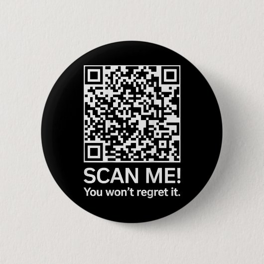 Grappig QR President Trump 4547 Trump Dancing Code Ronde Button 5,7 Cm (Voorkant)