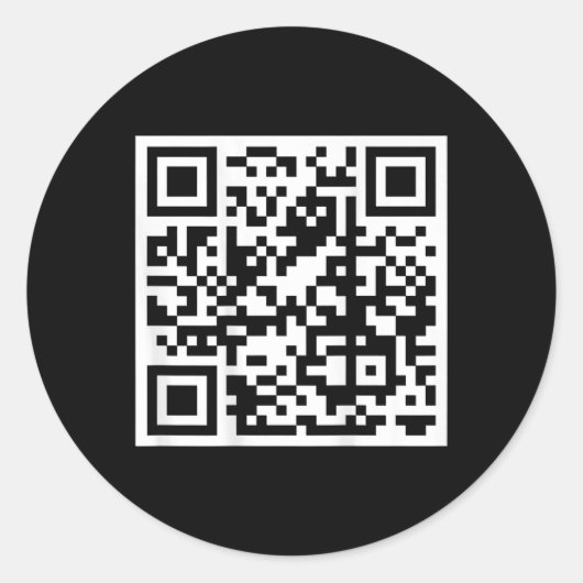 Grappig QR President Trump 4547 Trump Dancing Code Ronde Sticker (Voorkant)