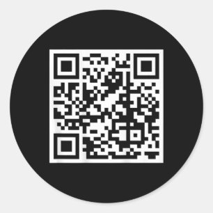 Grappig QR President Trump 4547 Trump Dancing Code Ronde Sticker