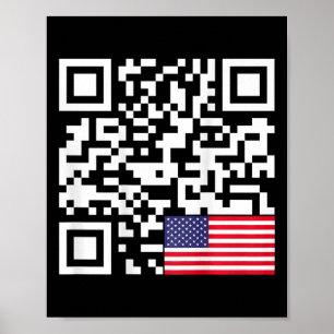 Grappig QR President Trump 4547 Trump Dancing Us F Poster