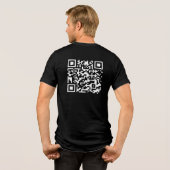 Grappig QR President Trump 45 47 Dancing Code Xmas Tri-Blend Shirt (Achterkant volledig)