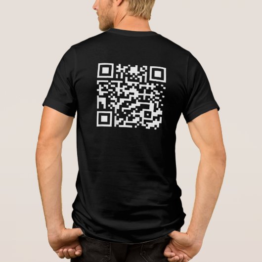 Grappig QR President Trump 45 47 Dancing Code Xmas Tri-Blend Shirt (Achterkant)