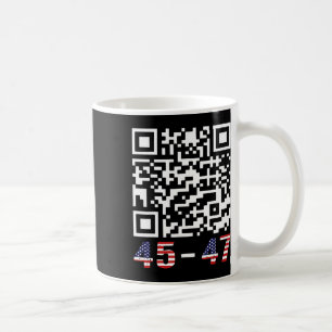 Grappig QR President Trump 45 47 T-shirt Trump Dan Koffiemok