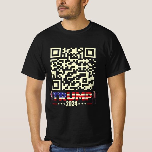 Grappig QR President Trump 45/47 Trump Dancing Cod T-shirt (Voorkant)
