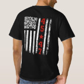 Grappig QR President Trump 45/47 Trump Dancing Cod T-shirt (Achterkant)