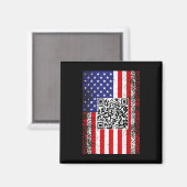 Grappig QR President Trump Code Dans Magneet (Voorkant / Achterkant)