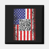 Grappig QR President Trump Code Dans Magneet (Voorkant)