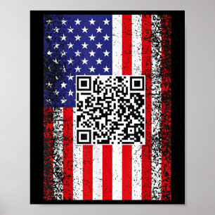 Grappig QR President Trump Code Dans Poster