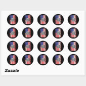 Grappig QR President Trump Code Dans Ronde Sticker (Vel)
